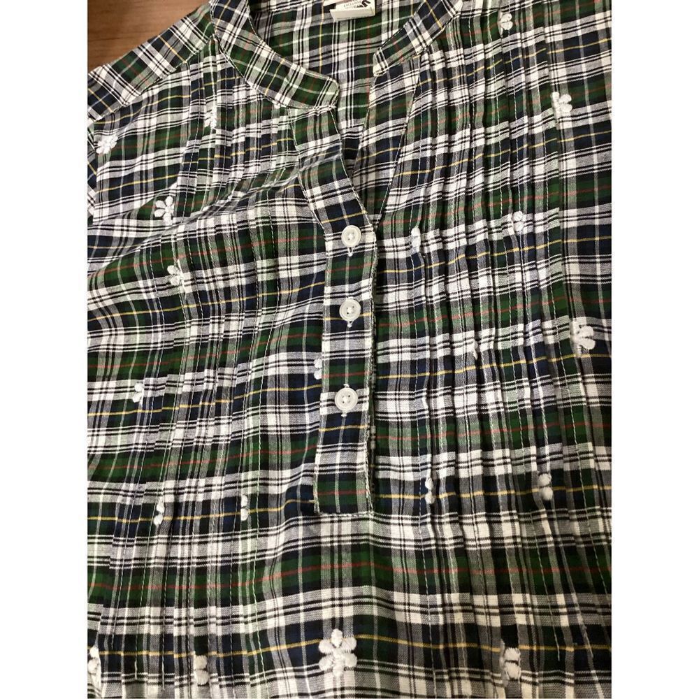 American Sweetheart Plaid & Lace Tunic Top M - Picture 10 of 10